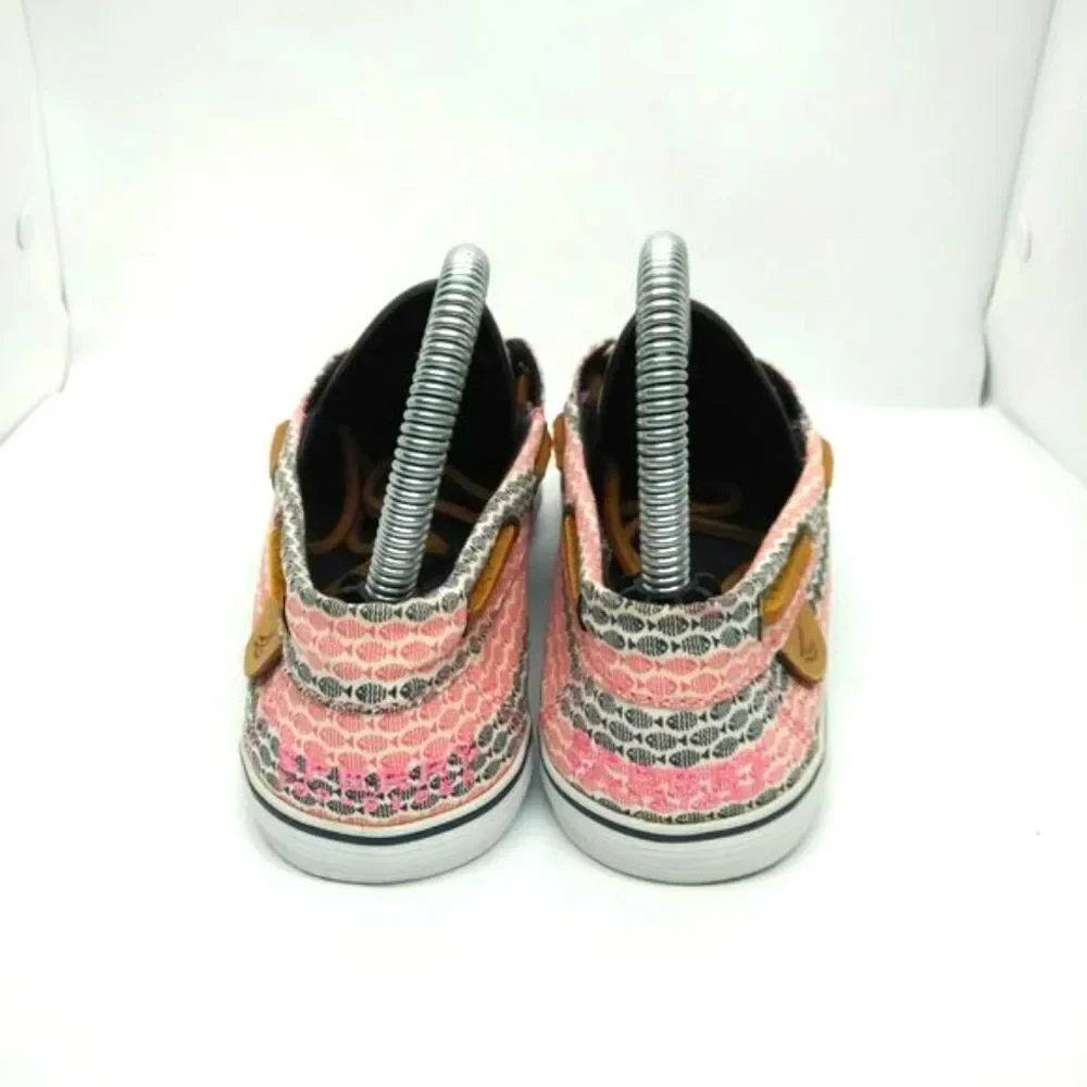 Sperry‎ Top Sider Malibu Fish Print Boat Shoes Women's Size 6 Red Black Casual